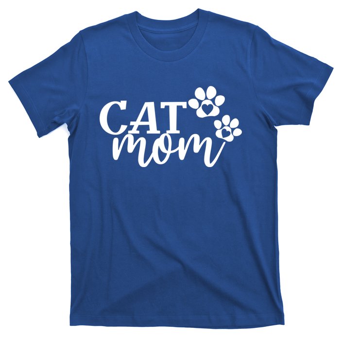 Cat Mom Cat Paws Cat Lover Funny Cute Cat Great Gift T-Shirt