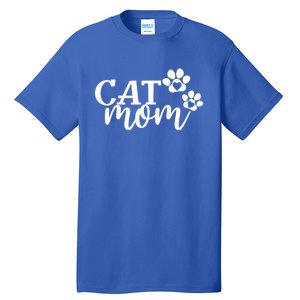 Cat Mom Cat Paws Cat Lover Funny Cute Cat Great Gift Tall T-Shirt