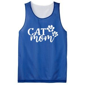 Cat Mom Cat Paws Cat Lover Funny Cute Cat Great Gift Mesh Reversible Basketball Jersey Tank