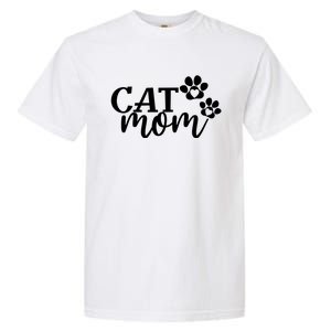 Cat Mom Cat Paws Cat Lover Funny Cute Cat Great Gift Garment-Dyed Heavyweight T-Shirt