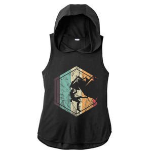 Climbing Mountaineering Climber Athletes Mountain Rock Ladies PosiCharge Tri-Blend Wicking Draft Hoodie Tank