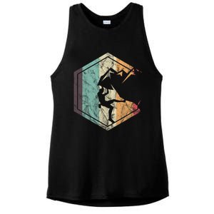 Climbing Mountaineering Climber Athletes Mountain Rock Ladies PosiCharge Tri-Blend Wicking Tank