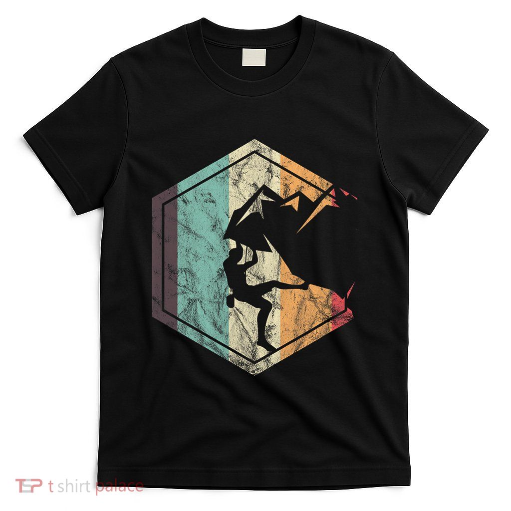 Climbing Mountaineering Climber Athletes Mountain Rock T-Shirt