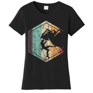 Climbing Mountaineering Climber Athletes Mountain Rock Women's T-Shirt