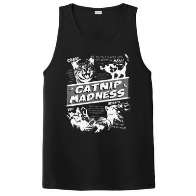 Catnip Madness Cute Kitten Funny Cat Pet Humor PosiCharge Competitor Tank