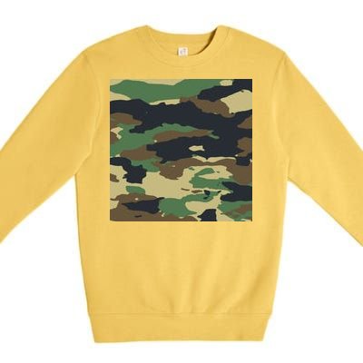 Camo Military Premium Crewneck Sweatshirt