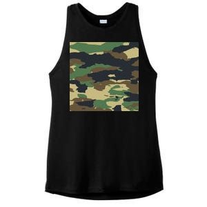 Camo Military Ladies PosiCharge Tri-Blend Wicking Tank