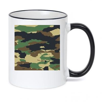 Camo Military 11oz Black Color Changing Mug