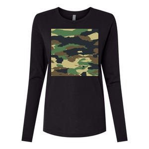 Camo Military Womens Cotton Relaxed Long Sleeve T-Shirt