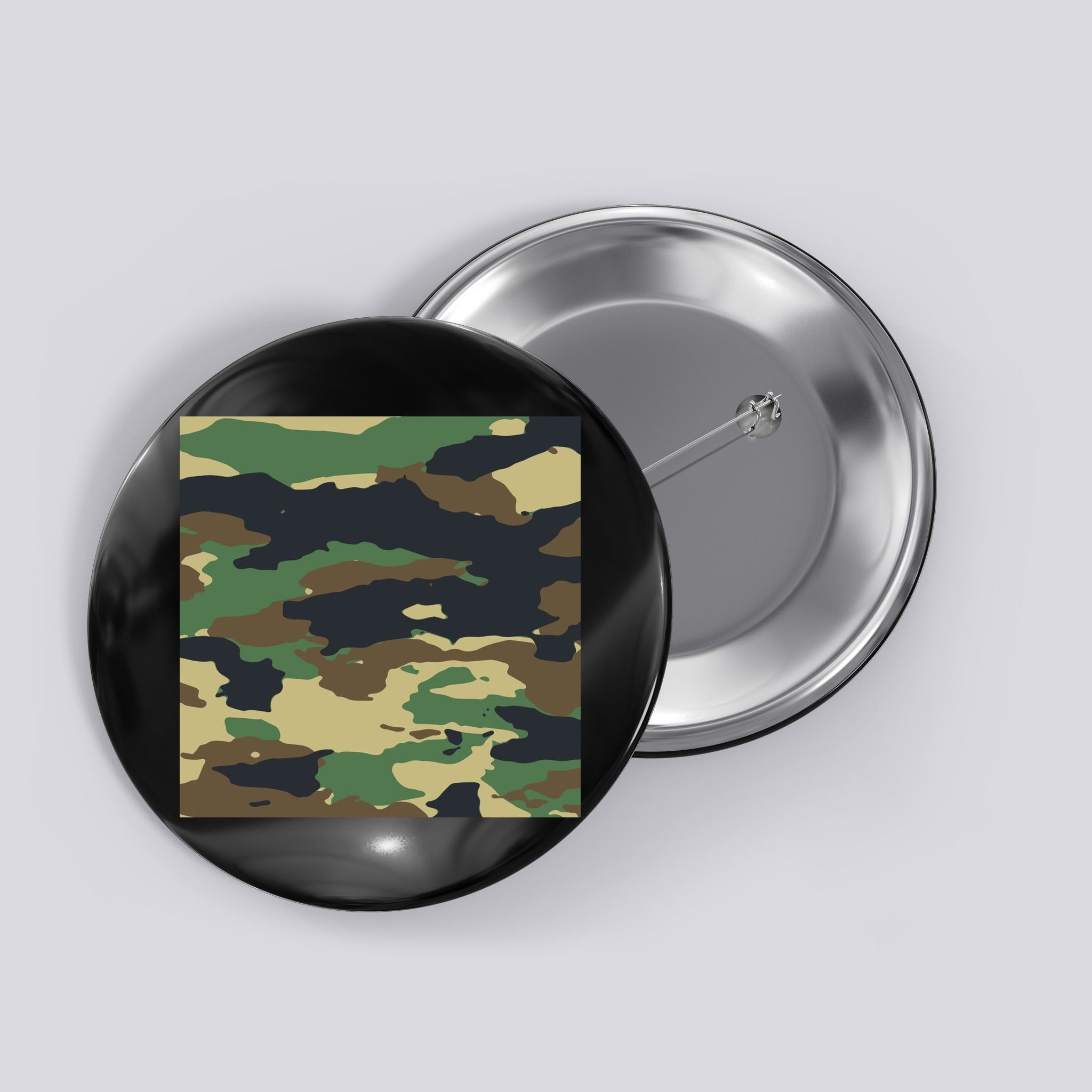 Camo Military Button