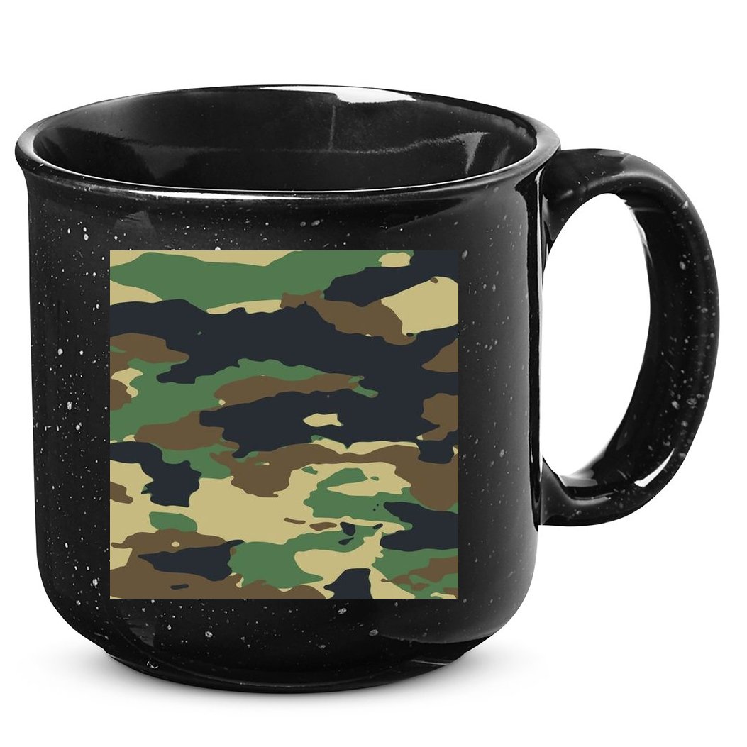 Camo Military 15oz Campfire Ceramic Mug