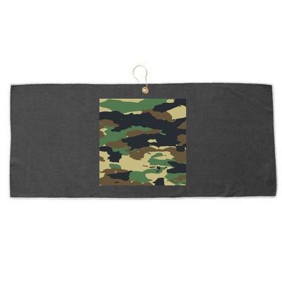 Camo Military Large Microfiber Waffle Golf Towel