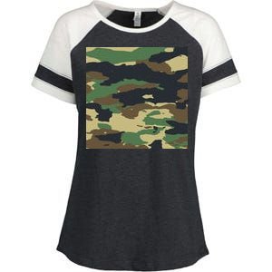 Camo Military Enza Ladies Jersey Colorblock Tee