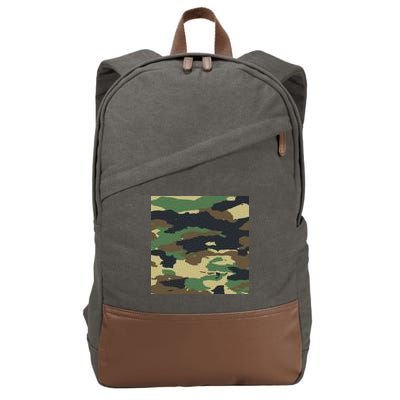 Camo Military Cotton Canvas Backpack