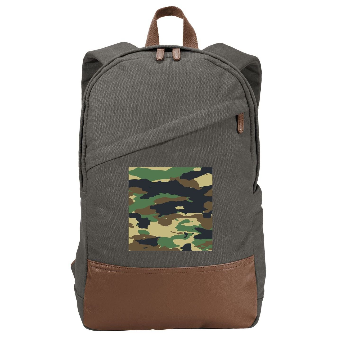 Camo Military Cotton Canvas Backpack