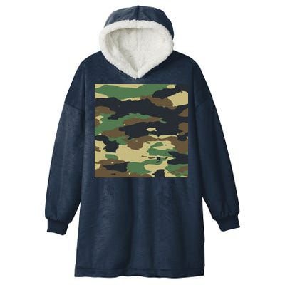 Camo Military Hooded Wearable Blanket