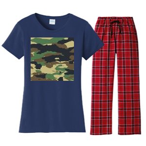 Camo Military Women's Flannel Pajama Set