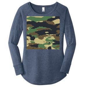 Camo Military Women's Perfect Tri Tunic Long Sleeve Shirt