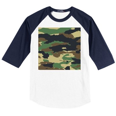 Camo Military Baseball Sleeve Shirt