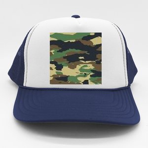 Camo Military Trucker Hat