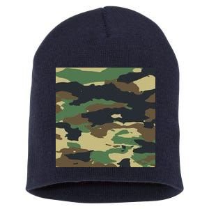 Camo Military Short Acrylic Beanie