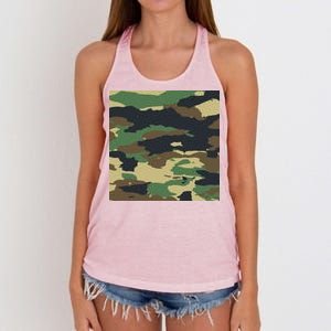 Camo Military Women's Knotted Racerback Tank