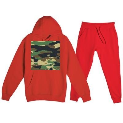 Camo Military Premium Hooded Sweatsuit Set