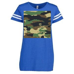 Camo Military Enza Ladies Jersey Football T-Shirt