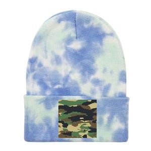 Camo Military Tie Dye 12in Knit Beanie