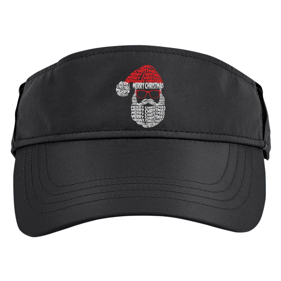Cool Merry Christmas Text Art Santa Claus Adult Drive Performance Visor