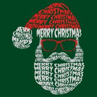 Cool Merry Christmas Text Art Santa Claus Cooling Performance Crew T-Shirt