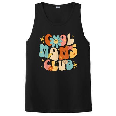 Cool Moms Club Groovy Retro Funny Mothers Day New Mom PosiCharge Competitor Tank