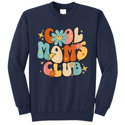 Cool Moms Club Groovy Retro Funny Mothers Day New Mom Sweatshirt