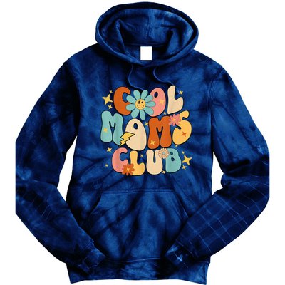 Cool Moms Club Groovy Retro Funny Mothers Day New Mom Tie Dye Hoodie