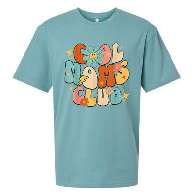 Cool Moms Club Groovy Retro Funny Mothers Day New Mom Sueded Cloud Jersey T-Shirt