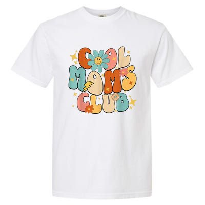 Cool Moms Club Groovy Retro Funny Mothers Day New Mom Garment-Dyed Heavyweight T-Shirt