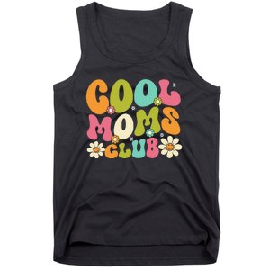 Cool Mom Club Groovy Retro Smile Cool Mom Club Mother Tank Top