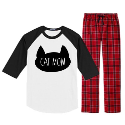 Cat Mom Raglan Sleeve Pajama Set