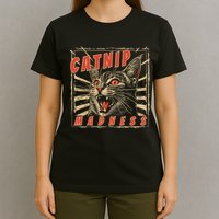 Catnip Madness Cat Lover Humorous Cat-Themed T-Shirt