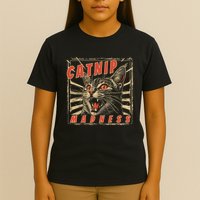 Catnip Madness Cat Lover Humorous Cat-Themed T-Shirt