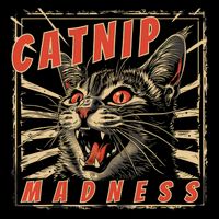 Catnip Madness Cat Lover Humorous Cat-Themed T-Shirt