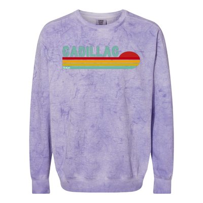 Cadillac Michigan Colorblast Crewneck Sweatshirt