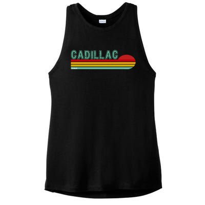 Cadillac Michigan Ladies PosiCharge Tri-Blend Wicking Tank