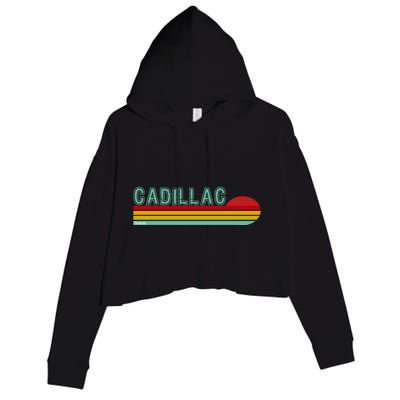 Cadillac Michigan Crop Fleece Hoodie