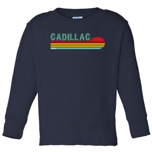 Cadillac Michigan Toddler Long Sleeve Shirt