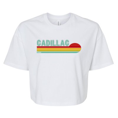 Cadillac Michigan Bella+Canvas Jersey Crop Tee