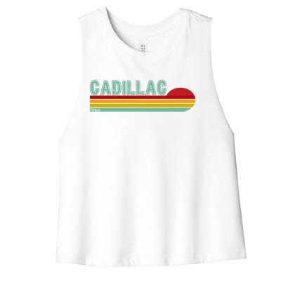 Cadillac Michigan Women's Racerback Cropped Tank