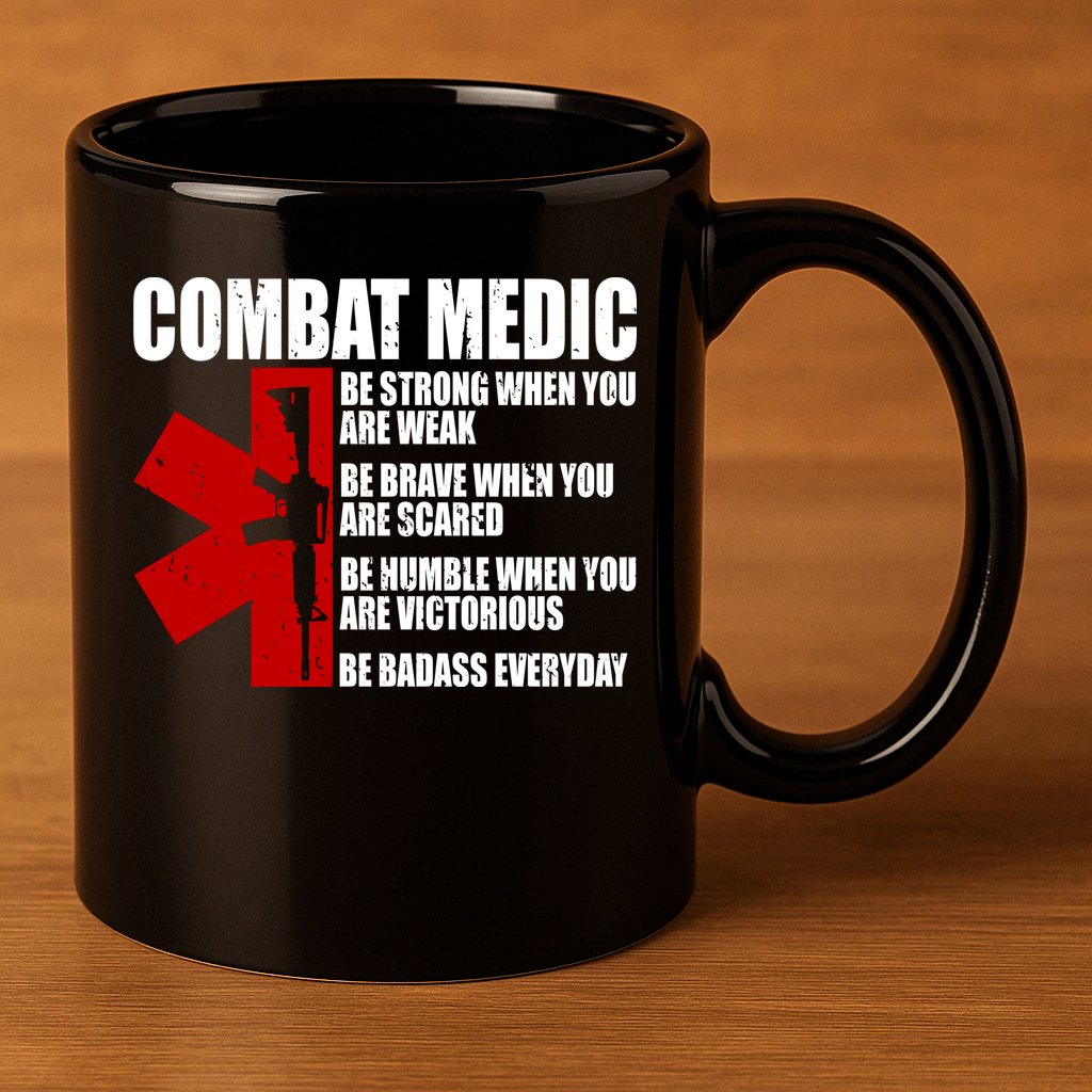 Combat Medic 11oz C Handle Ceramic Mug