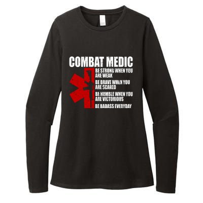 Combat Medic Womens CVC Long Sleeve Shirt