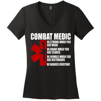 Combat Medic Women's V-Neck T-Shirt